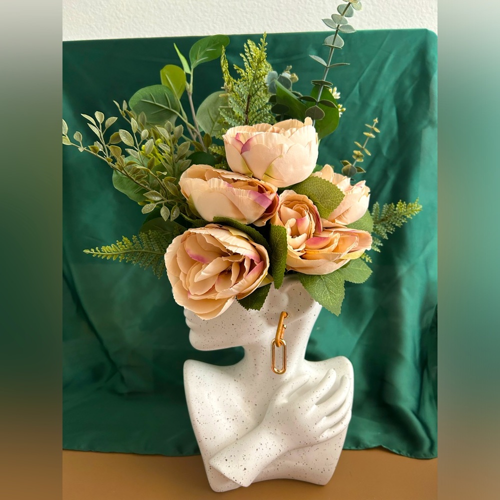 NEW Gold & Wood Chain Earrings